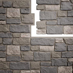 EverStone Cobblestone Faux Stone Panel, Midnight Granite Color - Image 9