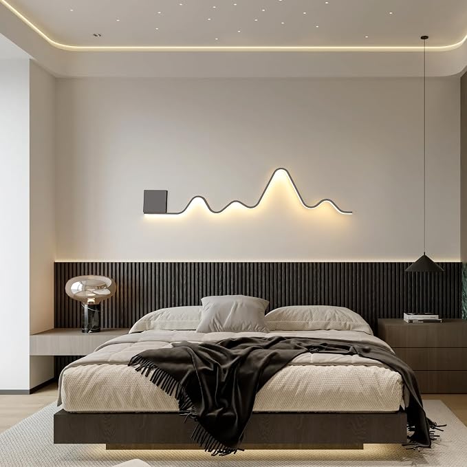 Qcyuui Modern Wall Sconce with Remote Control 43.3inch Dimmable LED Wall Lights - Image 3