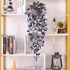 BLEUM CADE Fake Hanging Plants, Faux Deep Purple Vines Hanging Plant - Image 3