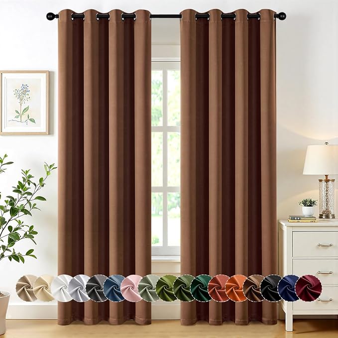MIULEE Blackout Curtains for Bedroom Living Room 2 Panels, Thermal Insulated by MIULEE