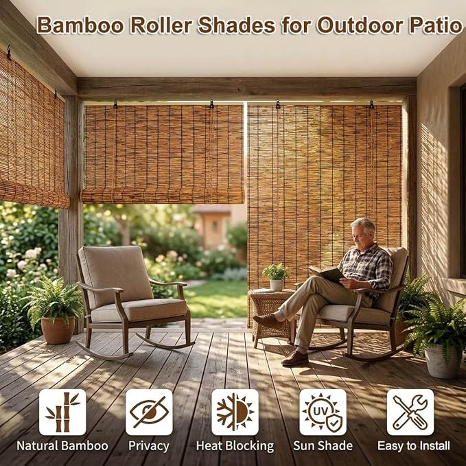Outdoor Roller Shades for Patio - Image 2
