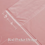 NICETOWN Pink Velvet Curtains 84 inch Long 2 Panels - Image 2
