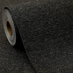 SHUFA Gold Black Cotton-Like Textured Grasscloth Wallpaper Matte Thick Real by Unknown
