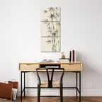 KREATIVE ARTS 3 Piece Bamboo Canvas Wall Art Set Zen Print - Image 3