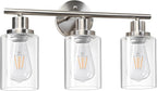 Unicozin 3 Light Vanity Lights, Brushed Nickel Wall Sconce Light - Image 9