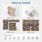 COMSTICKC 3D Faux Stone Wall Panel Peel and Stick Wall Sticker, Ultra-Light - Image 8