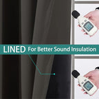 Yakamok 100% Blackout Curtains 96 Inches Long, 2 Thick Layers Heat and Full - Image 4