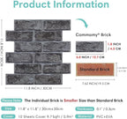 Commomy 3D Brick Wall Panels Peel and Stick - Image 4