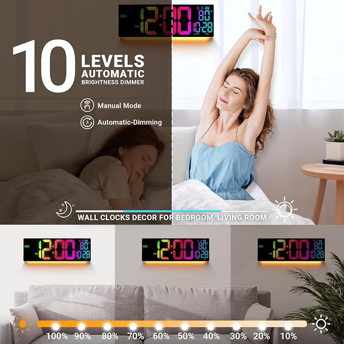 16.5" Large Digital Wall Clock - Image 6