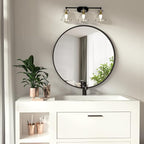 HARRITPURE Round Mirror 15.7 Black Wall Mounted Circle Mirrors Vanity Mirror - Image 9