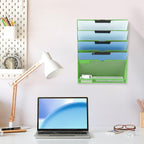 EASEPRES 6 Tier Mesh Hanging Wall File Organizer, Desk Vertical Mail Paper - Image 6