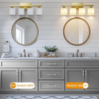 PARTPHONER Bathroom Light Fixtures, Bathroom Lighting Fixtures Over Mirror - Image 6