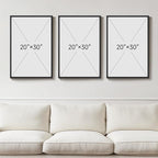 Large Framed Black and White Abstract Wall Art - Image 3