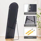 Simple Deluxe Arched Full Length Mirror, - Image 5