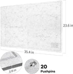 Lightomorrow Bulletin Board, 36 x 24 inches Felt Board - Image 6