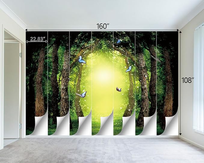 Classy Dream Butterfly Forest Tree Wallpaper - Image 4