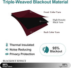 ChrisDowa Burgundyout Curtains 72 inches Long - Image 4