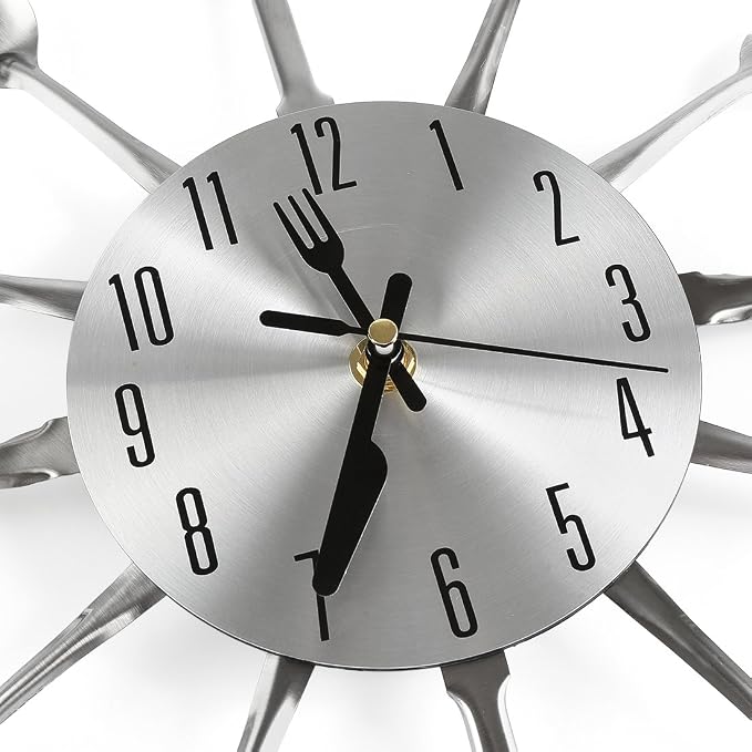 16 Inch Cutlery Kitchen Wall Clocks - Image 3