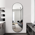 Oval Full Length Mirror, Ultra-Clear Explosion-Proof, Simple and Classic Deco by TheiaMo