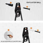 Garage Hooks, 12 Pack Wall Storage Hook Includes 2 Extension Cord Holder - Image 4