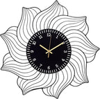 22 Inch Flower Wall Clock, Silent Non-Ticking Battery Operated Modern - Image 7