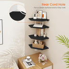 Homode Corner Floating Shelves, Corner Shelves Wall Mounted - Image 7
