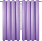 LEMOMO Lavender Thermal Blackout Curtains/52 x 72 Inch/Set of 2 Panels Room - Image 2