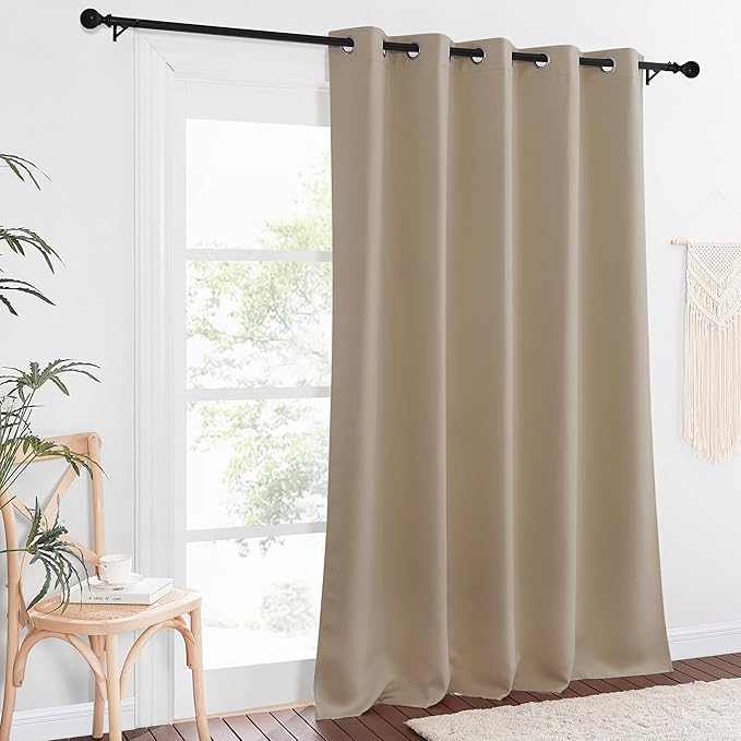 NICETOWN Sliding Door Window Treatment Blackout Patio Door Curtain Panels - Image 7