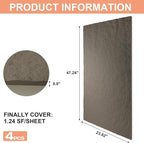 KASARO PU 3D Faux Stone Wall Panels, Cement Texture Accent - Image 7