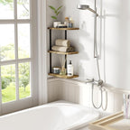 Love-KANKEI Corner Shelf Wall Mount of 3 Tier Rustic Wood Floating Shelves - Image 5