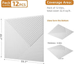 WOWSTAR 12-Pack 3D Wall Panels 19.7" x 19.7", Modern Wall Covering - Image 4
