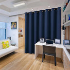 RYB HOME Room Partition Curtains Privacy Blackout Drapes Energy Efficient Odor - Image 2