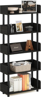 Furinno TURN-N-TUBE 5-Tier Display Shelf, Storage Shelves, Book Shelf, Open by Furinno-FitsYourSpaceFitsYourBudget