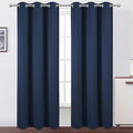 LEMOMO Blackout Curtains 42 x 84 inch/Navy Curtains Set of 2 Panels/Thermal by Lemomo