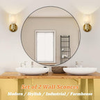 EJIAXIN Wall Sconces Set of 2, Modern Wall Light Fixtures - Image 5