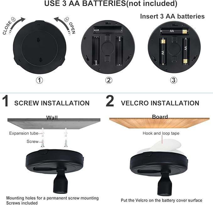 HAMVIDNE LED Spotlights, Battery Powered Picture Lights, Uplighting Indoor - Image 6