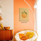Retro Funky Orange Canvas Wall Art Fashion Disco Ball Aesthetic Posters 16X24 - Image 5