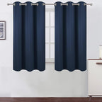 LEMOMO Navy Blue Blackout Curtains 34 x 54 Inch Length/Set of 2 Curtain by Lemomo