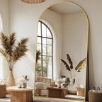 Antok 91" x46” Arched Full Length Floor Mirror, Free Standing/Wall Mount/Leaning by AntokMirror