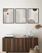 PHOPAGO Boho Wall Art Minimalist Bohemain Framed Wall Printing 11x14in Abstract - Image 4