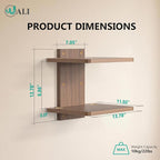WALI Floating TV Shelf, 2 Tier Projector Shelf - Image 9