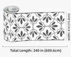 FLFK Wallpaper Border Black and White Patterns Peel and Stick Wall Border Self - Image 2