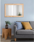 AAZZKANG Rustic Mirrors for Wall Rectangle Wood Frame Mirror Large 26"x18" - Image 7