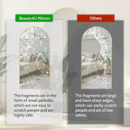 Beauty4U 71" x 32" Arched Full Length Mirror, HD Tempered Glass Floor Mirror - Image 4