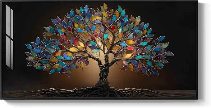 Large Framed Tree of Life Wall Art - Image 8