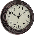 Foxtop 9 Inch Wall Clock Battery Operated Silent Non-Ticking Small Classic - Image 6