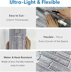 COMSTICKC Peel and Stick Faux Stone Wall Sticker Wall Panels, Not Real Stone - Image 4