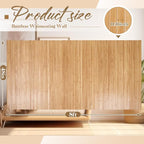 Juexica 4 Pcs Natural Bamboo Wall Panel - Image 2