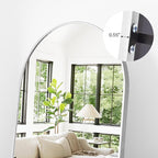 Arched Floor Mirror, Standing Mirror Hanging or Leaning, Body Mirrors - Image 5