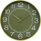 HZDHCLH 12inch Wall Clocks Battery Operated, Quartz Movement, Silent Non by HZDHCLH